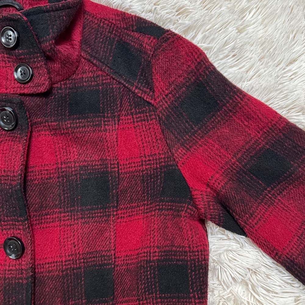 ๐2X HP๐ Weatherproof Plaid Peacoat ๐ Red & Black - Picture 6 of 16